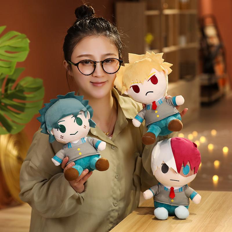 25Cm Lovely Anime Dolls Bakugou Katsuki Todoroki So Midoriya Izuku Bolster Plush Boku No Hero Academia Plushie Stuffed Toys