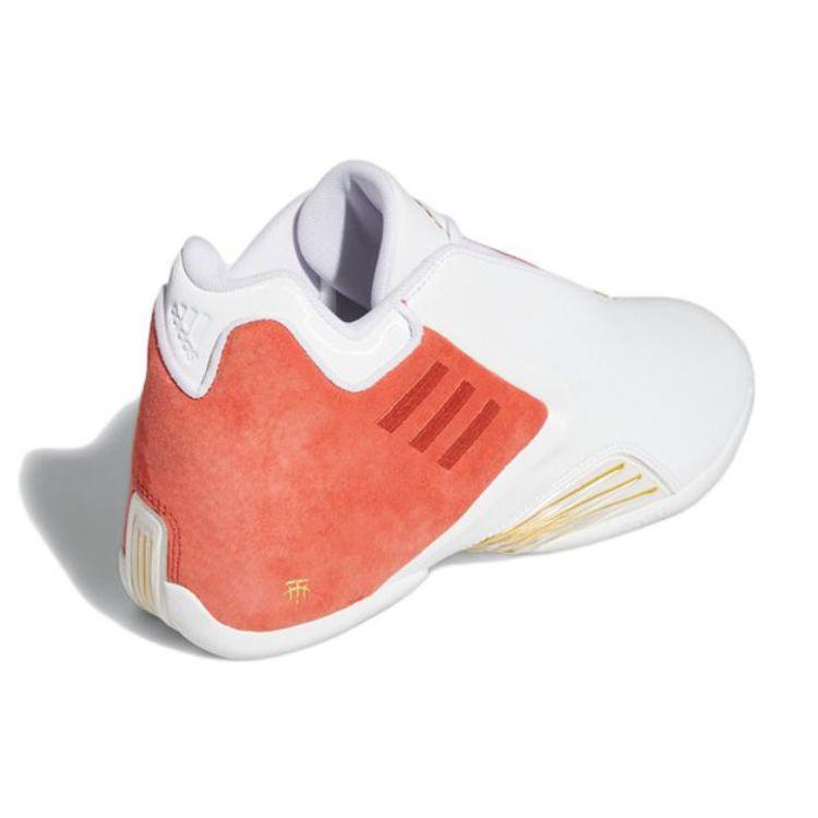 Adidas T Mac 3 Restomod Fashion Comfortable Durable Low Top Basketball Shoes Men Sneakers White Orange GY4902