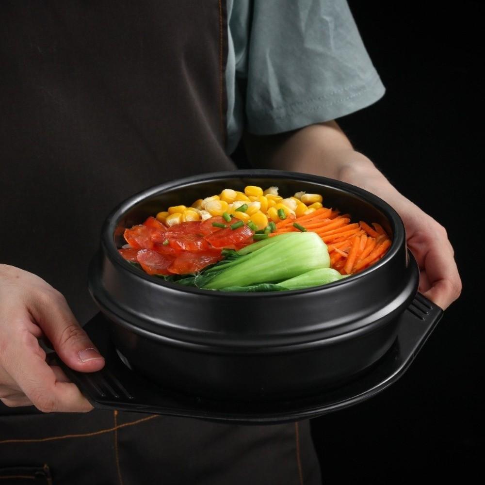 High Temperature Mixed Rice Stone Pot Thickened Cooking Soup Pot Korean Stone Pot Commercial Use
