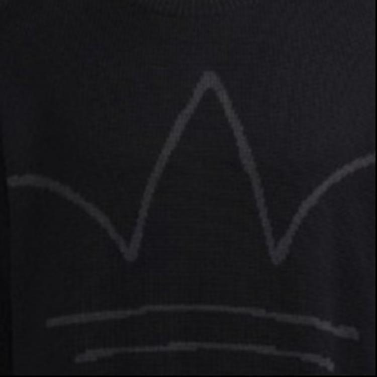 Adidas Оригинальный свитер Crew с геометрической вышивкой, мужские топы, черный H11501