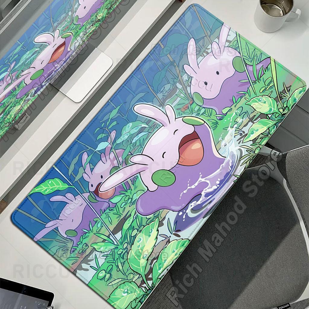 Large Mouse Pad Pokemon Goodra Mousepad Gamer Computer Keyboard Desk Mat XXL Anime Gaming Pads Pc Accessories Office Cute Carpet