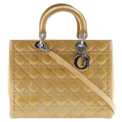 Сумка Lady Dior 09-BO-0174 Лакированная кожа Женская Б/у