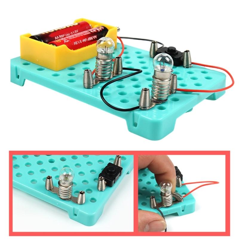 Educational Circuit Experiment Set Hands On Assembly Series and Parallel Circuits Components for Teaching Demonstration