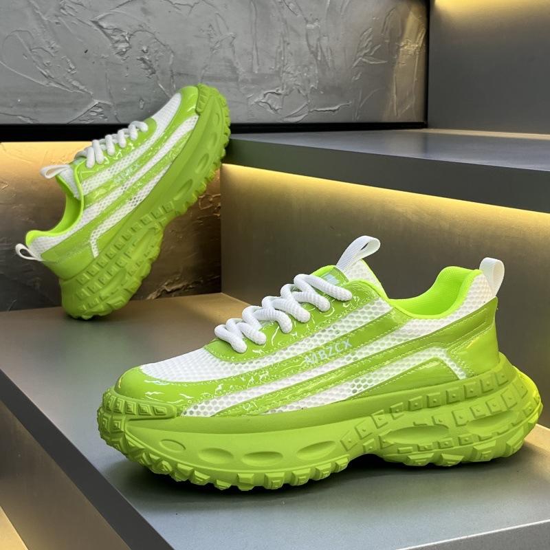 Летние новые дышащие сетчатые туфли на платформе в стиле dad shoes mbz