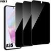 Tempered Glass Screen Protector - Booling - for Samsung Galaxy A35 5G - Anti-spy - Scratch-resistant - Pack of 3