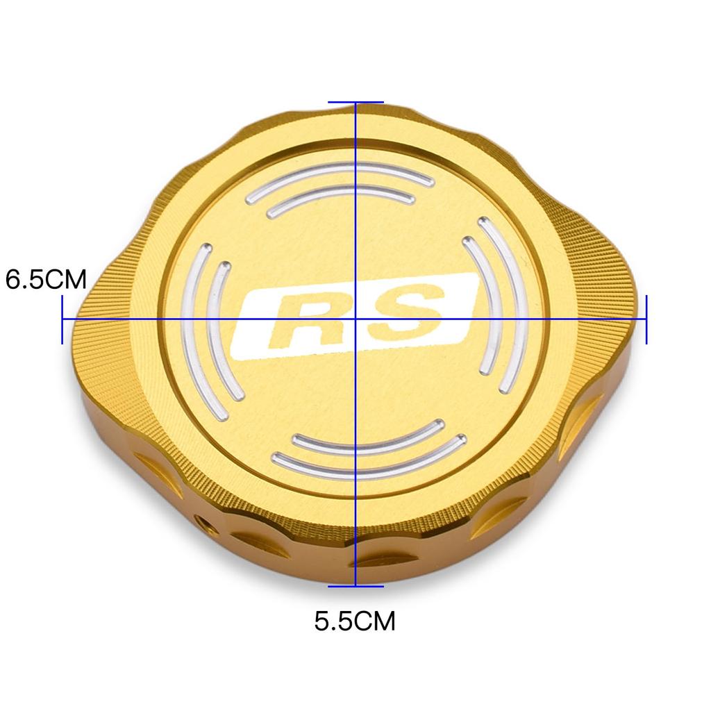 LEDISHUN Motorcycle Radiator Cap Cover for Kawasaki Z900RS CAFE (21-24) (Silver)