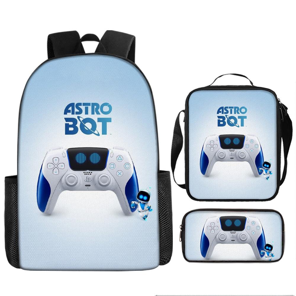 Космический рюкзак с роботом, школьный рюкзак для учеников средней и начальной школы, набор из 3 предметов с пеналом