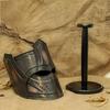 Fantasy Gothic Knight Helmet With Display Stand Medieval Dark Armor Handmade