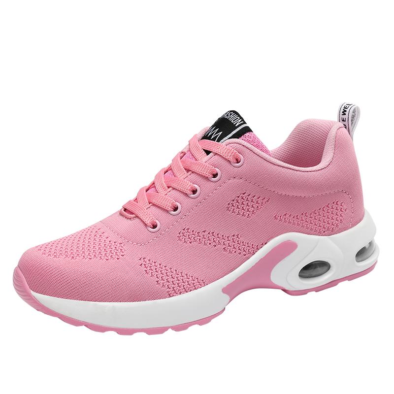 Сетчатые дышащие повседневные спортивные туфли на шнуровке вулканизированные туфли женские плоские нескользящие легкие женские туфли больших размеров