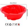 Silicone Spiral Design Pans 9 Inch Non Stick Cake Pan Mold 3D Bread Cake Pan DIY Large Baking Dish