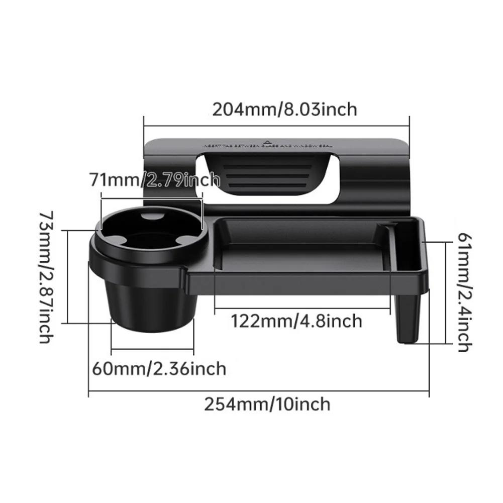 Side Door Window Phone Slot Hanging Organizer Car Organizer Box with Cup Drink Holder Car Side Door Storage Box Car Phone Stand Auto Accessories