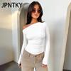JPNTKY Ayollar Modasi Kundalik Kuz Qish Bir Rangli Bosmali Uzun Qisma Futbolkalar va Toplar