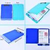 2-in-1 Clipboard with File Storage Case Portable Document Organiser Waterproof File Folder for Hospital Nurse Doctor