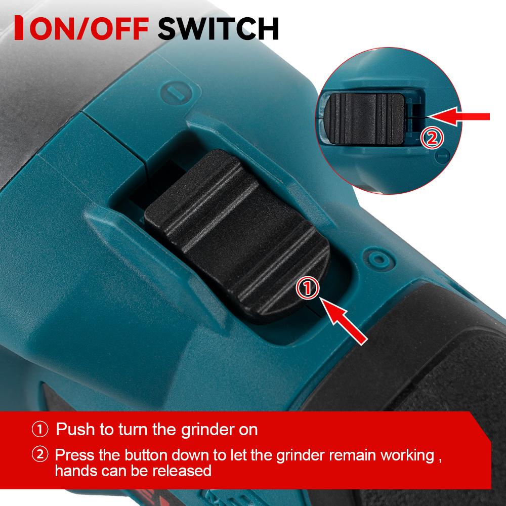 ONEVAN 2000W Brushless Electric Die Grinder 35000RPM 6mm Cordless 4 Gears Variable Grinding Rotary Tools For Makita 18v Battery