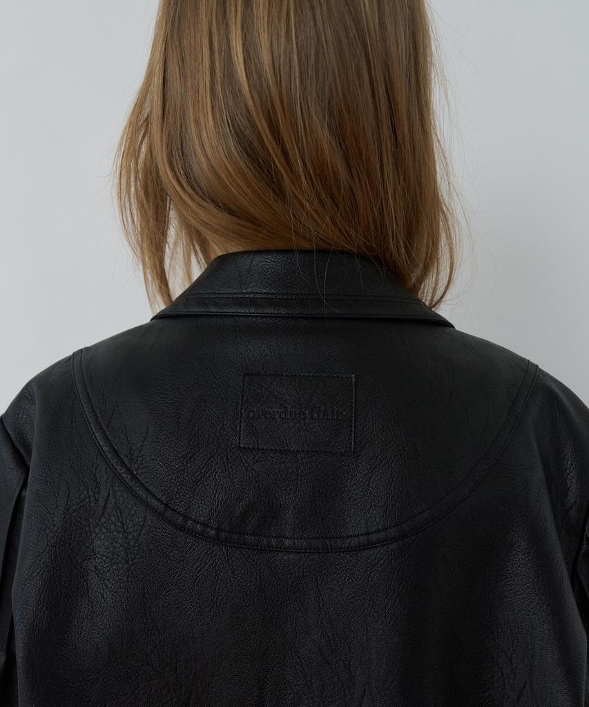 OVERDUEFLAIR Signature Classic Tailored Leather Jacket_Black