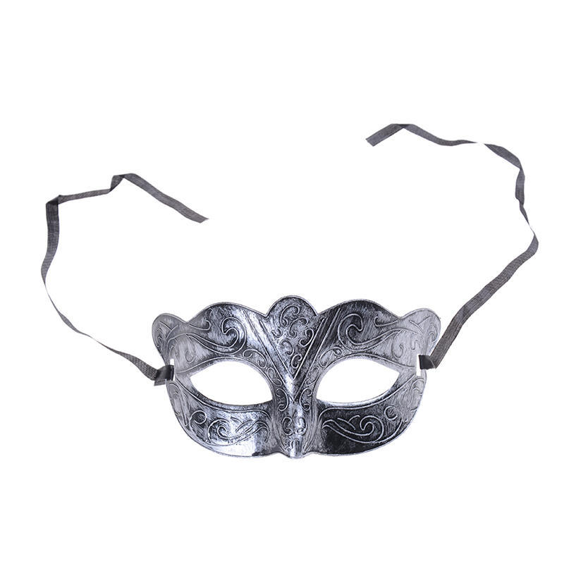 Retro Men Halloween Antique Silver Gold Venetian Mardi Gras Masquerade Party Ball Mask