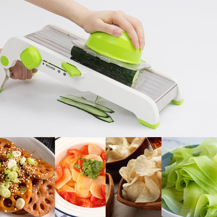 18 In 1 Adjustable Vegetable Slicer Stainless Steel Vegetable Slicer Julienne Slicer For Potato Onion