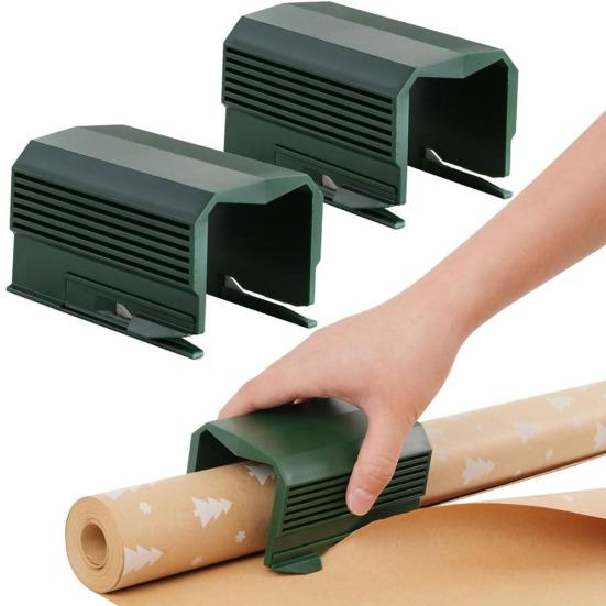 Резак для рождественской упаковочной бумаги, легкий режущий инструмент для подарочной упаковочной бумаги с противоскользящим дизайном