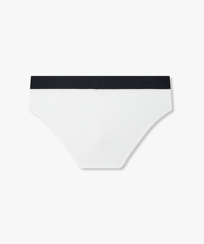 EMPORIO ARMANI UNDERWEAR Мужские хлопковые трусы с текстурированной резинкой_Белый 0816111155