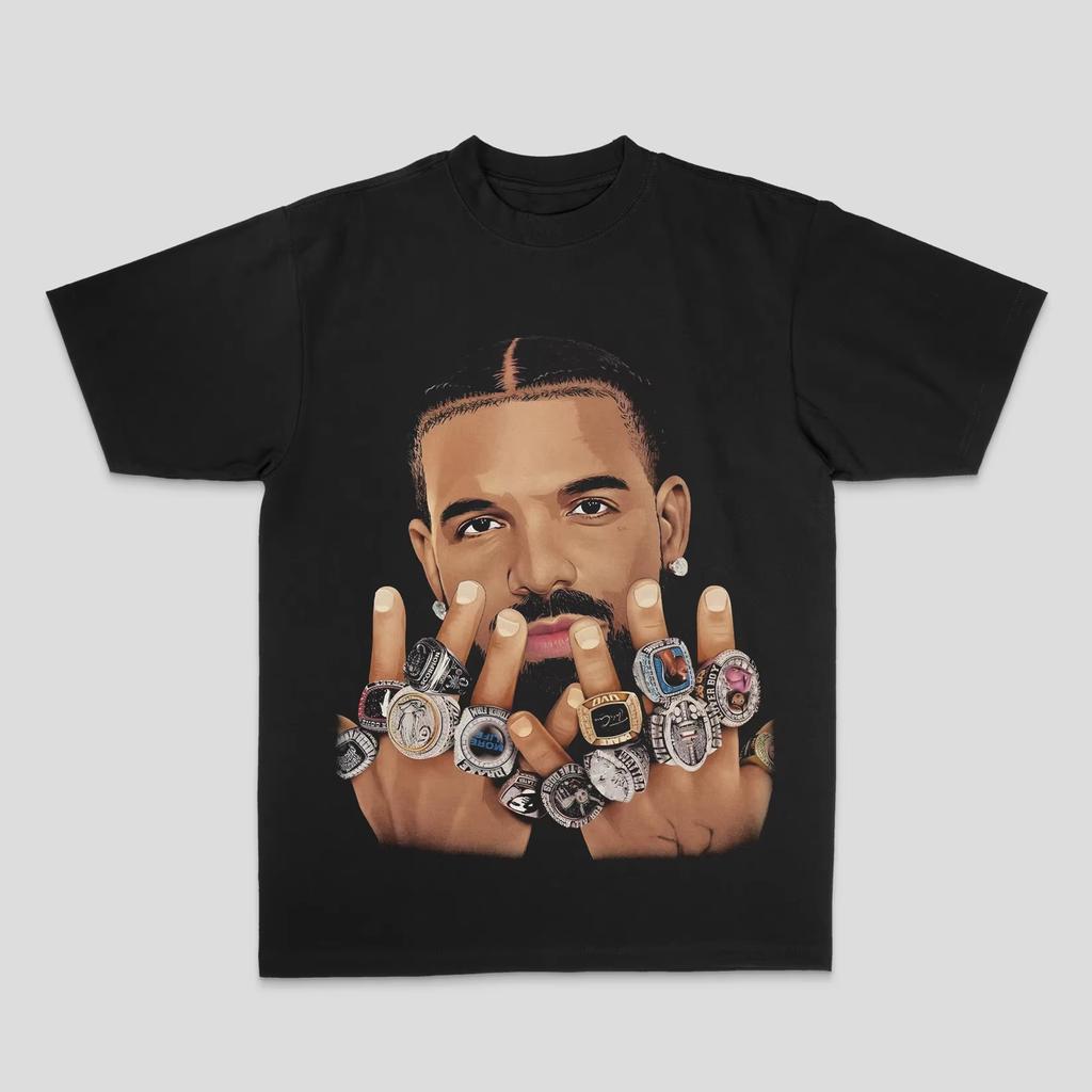 European And American Drake Male Duck Rock Hiphop And Rap Top High Street Sporty Casual Unisexs Tshirt Unisexs Tshirt Couple