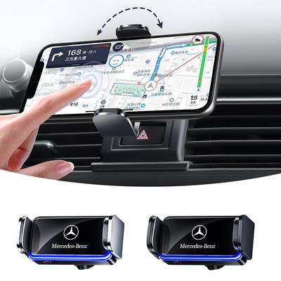 Автомобильный держатель для телефона с гравитацией, кронштейн для GPS-навигации для Mercedes Benz AMG W204 W205 W203 W211 W212 W213 W201 W210 W124 W126