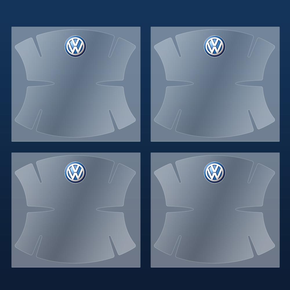 For VOLKSWAGEN VW Transparent Car Door Handle Bowl Anti-scratch Stickers Strip Protection For Volkswagen VW Golf CC Passat Polo