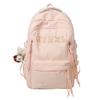 Schoolbag high-value student schoolbag Korean version fashion burden reduction backpack bow letter embroidery junior high school backpack wholesale