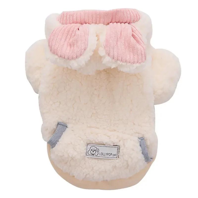 Осенняя и зимняя одежда для домашних животных, хлопковая подкладка, плюшевый мишка Fadou Corgi, теплая хлопковая подкладка для кошек, одежда для маленьких собак, костюм для собак