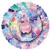 10/30/50 шт. Милые Мультяшные Наклейки Кошка со Звездным Небом Kawaii Декоративные Наклейки для Скейтборда, Гитары, Багажа Водонепроницаемая Наклейка Детские Игрушки