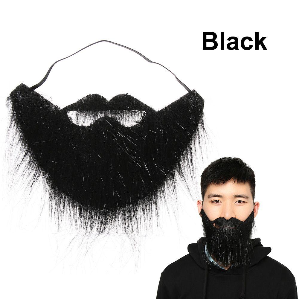 Prom Props Halloween Costume Facial Hair Moustache Wig Fancy Dress Fake Beard