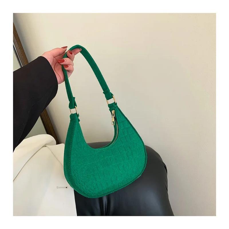 Retro Temperament Small Square Bag Fall Shoulder Bag for Women Handheld Bags Fashion Casual Underarm Bag Handbag Ladies