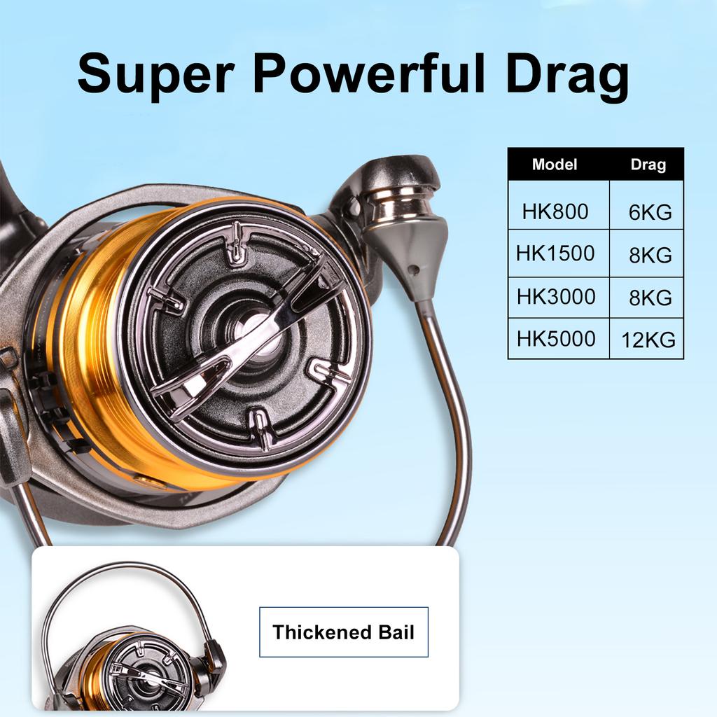 Спиннинговая рыболовная катушка 7+1 BB, рыболовная катушка для дальнего заброса, легкая металлическая спиннинговая катушка для рыбалки