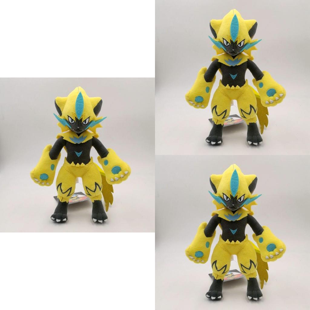 25cm Yellow Zeraora Electric Series Divine Beast Plush Doll Toy Perfect Companion For Hugs