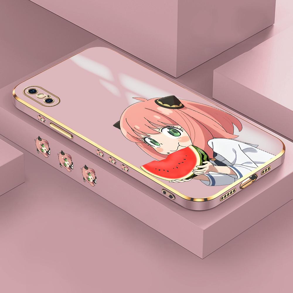 Чехол с милым узором «Аня» для iPhone 11, 12, 13, 14, 15 Pro Max, чехол для телефона Samsung Galaxy A51 A12 A32 A52 Xiaomi Redmi 10 10C