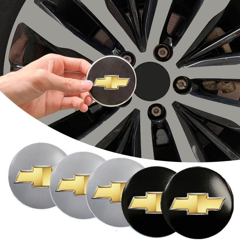 AABHE1 Car Wheel Center Hub Cap Badge Emblem Decal Wheel Sticker For Chevrolet Cruze Spark Captiva Suburban Camaro Malibu Silverado