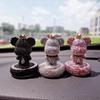 Creative Cartoon Bear Diamond-Studded Car Perfume Ornament - Solid Perfume Gift Decor