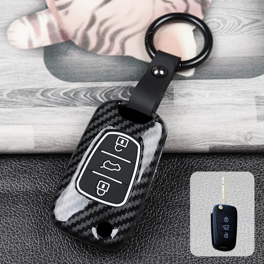 Углеродный чехол для дистанционного ключа автомобиля для Kia Cadenza K7 Carens Borrego Optima Picanto Morning Proceed Shuma Mohave Opirus