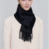 Dal Cashmere Premium Cashmere Scarf 30cm Black