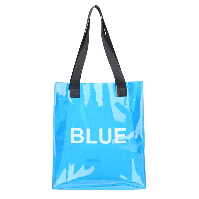 Прозрачная сумка-тоут Водонепроницаемая ПВХ сумка-желе через плечо Сумки для хранения большой вместимости Пляжная сумка для плавания