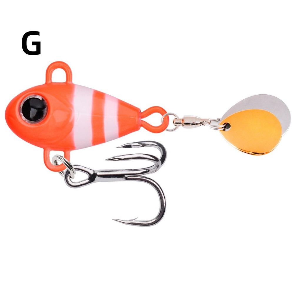 2 шт. Колеблющиеся блесны с вибрацией VIB Вращающийся хвост Ложка Рыболовная приманка Подледная рыбалка