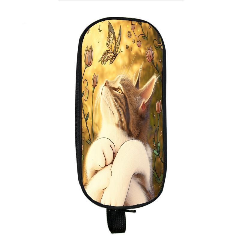 Капибара, кошка, собака, пеналы, лошадь, тигр, панда, пенал, сумка с волком, держатель, коробка для девочек, офисный студенческий органайзер, канцелярские принадлежности, школьные принадлежности