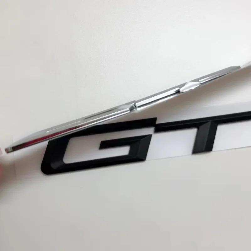 3D ABS GT Logo Letters Car Trunk Emblem Badge For BMW 5 3 Series 320d E36 320 C 400 650 530 F07 F34 G32 GT Sticker Accessories