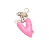 MOSSGARDEN1919 Boku Boku Мягкий брелок Мягкое сердце (розовый)
