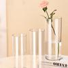 Fresh Flowers Transparent Flower Vase Shatterproof Tall Rustic Clear Vases  Wedding Decor