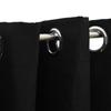 VidaXL Blackout Curtains Linen Look with Eyelets 2 Pcs Black 140x245cm