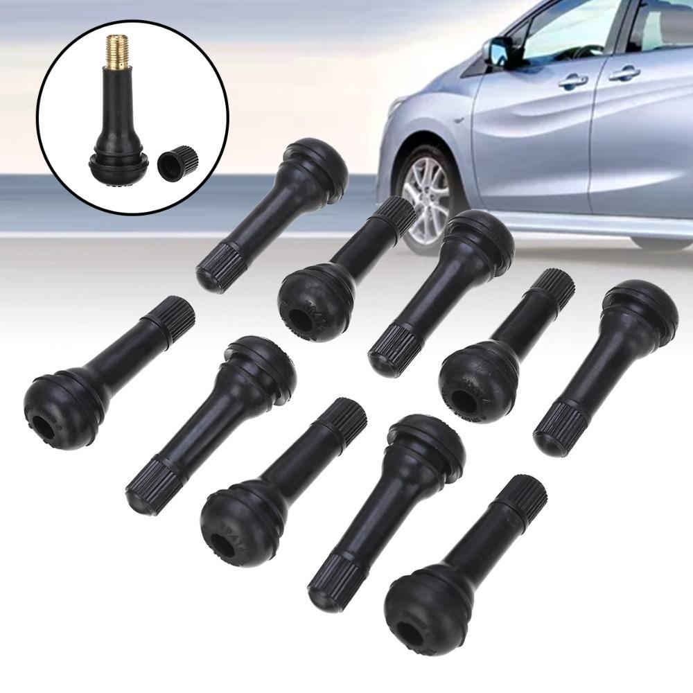 4pcs Black Car Vacuum Tire Valve TR412/TR413/TR414 Wheel Valves Tubeless Tyre Valve