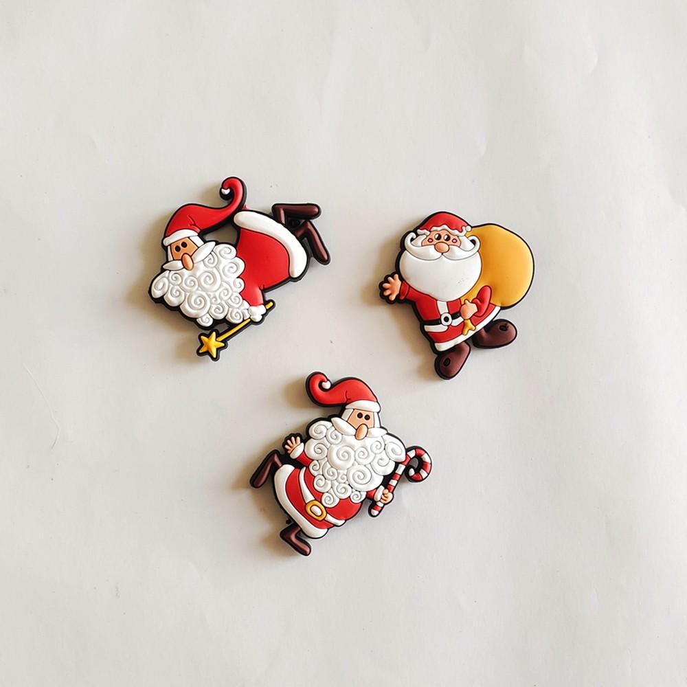 Креативный рождественский набор магнитов на холодильник, мультяшные рождественские украшения, магнитные наклейки на холодильник для детей, новогодний декор, подарки