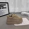 Womens Platform Sneakers With Foam Sole And Elevating Heel For Casual Daily Wear