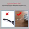 Кухонный Нескользящий Термостойкий Силиконовый Рукоятка Для Кастрюль И Сковород Ручка-держатель Легко Устанавливать И Снимать Бытовые Аксессуары
