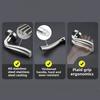 304 Stainless Steel Bedroom Silent Handle Lock, Indoor Split Wooden Door Lock